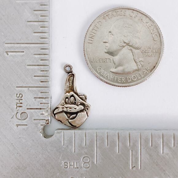 VTG Sterling Silver Digem Frog Pendant Charm Licensed Collectible Honey Smacks - Picture 10 of 10
